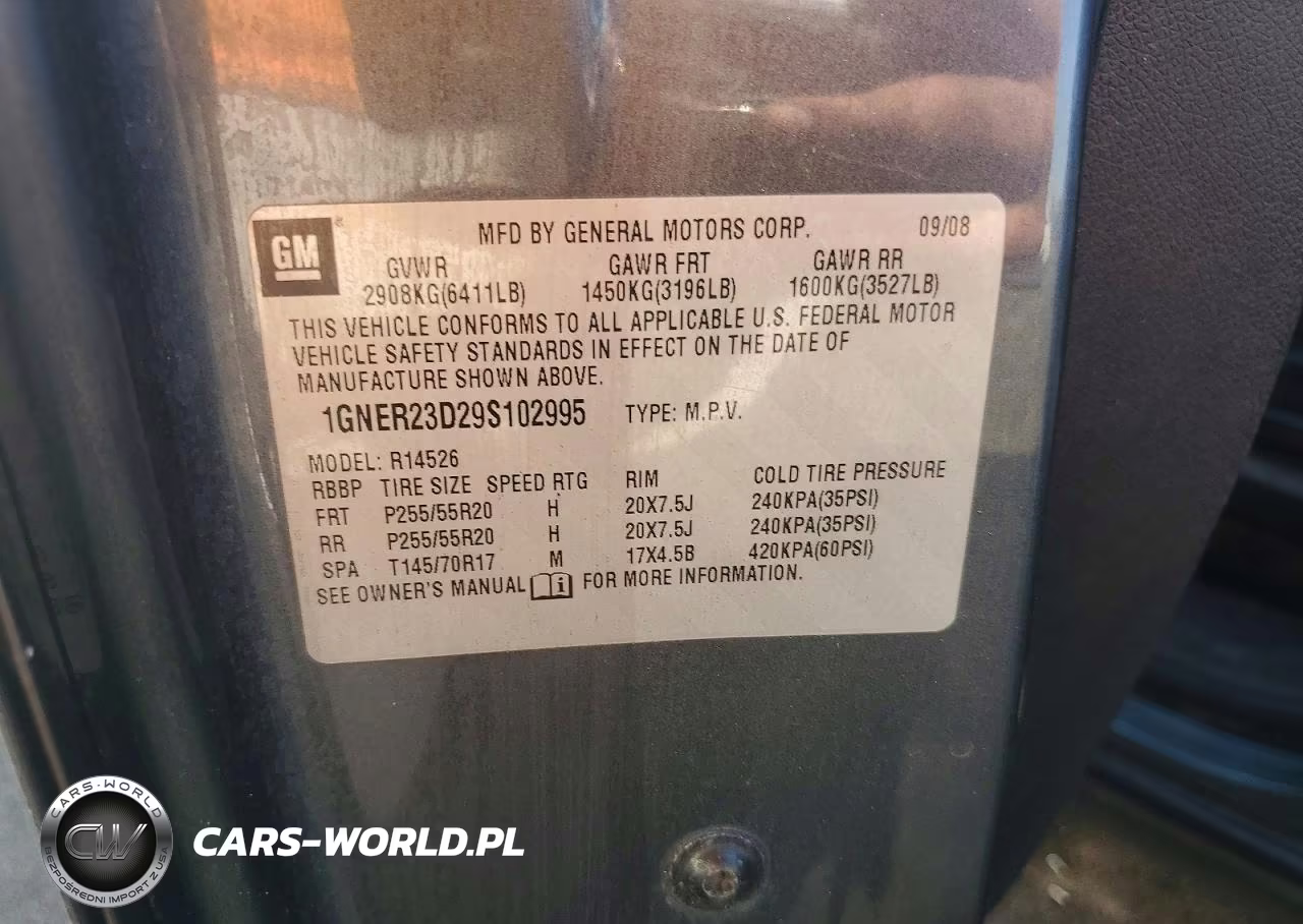 2009 Chevrolet Traverse Lt VIN:1GNER23D29S102995 - 12