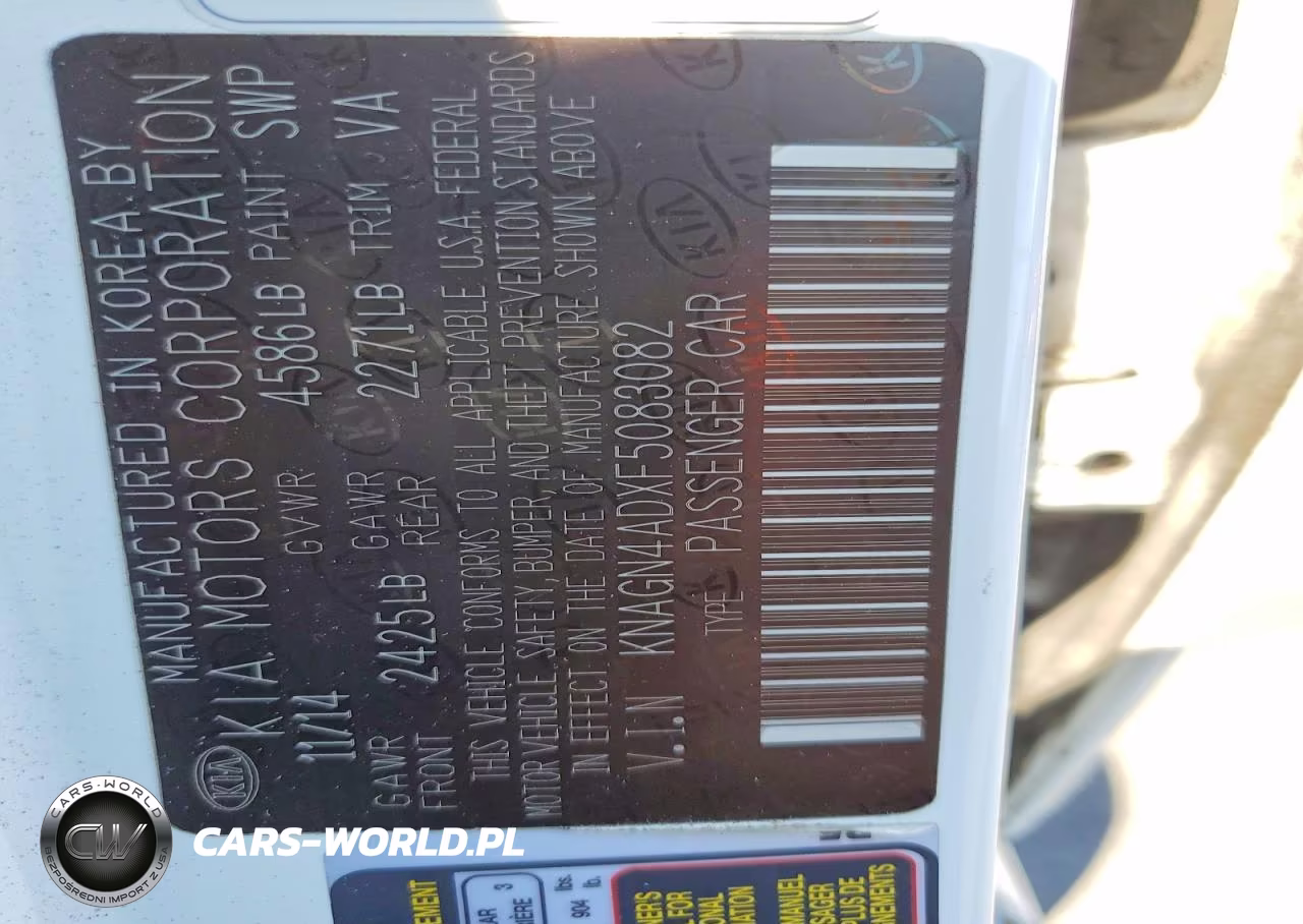 2015 Kia Optima Hybrid VIN:KNAGN4ADXF5083082 - 12