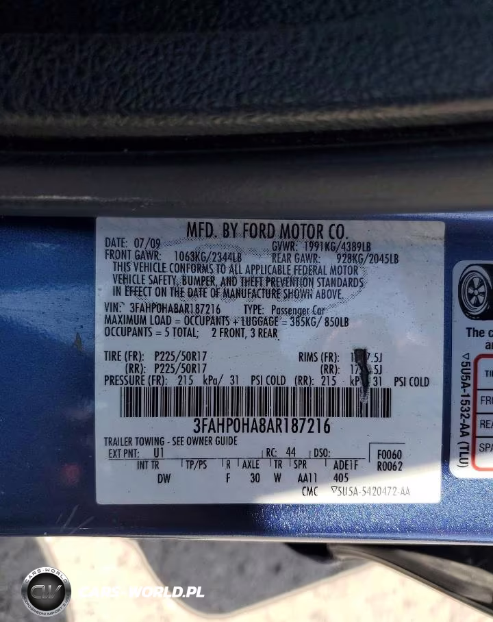 2010 Ford Fusion Se VIN:3FAHP0HA8AR187216 - 12