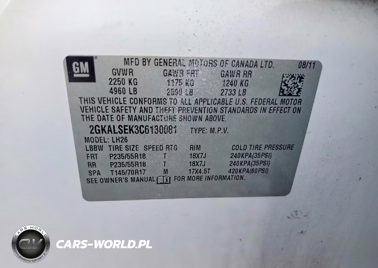 2012 GMC Terrain Sle VIN:2GKALSEK3C6130081 - 13