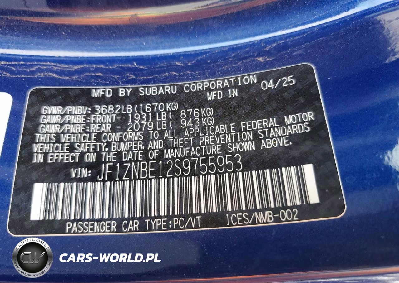 2025 Toyota Gr 86 VIN:JF1ZNBE12S9755953 - 12