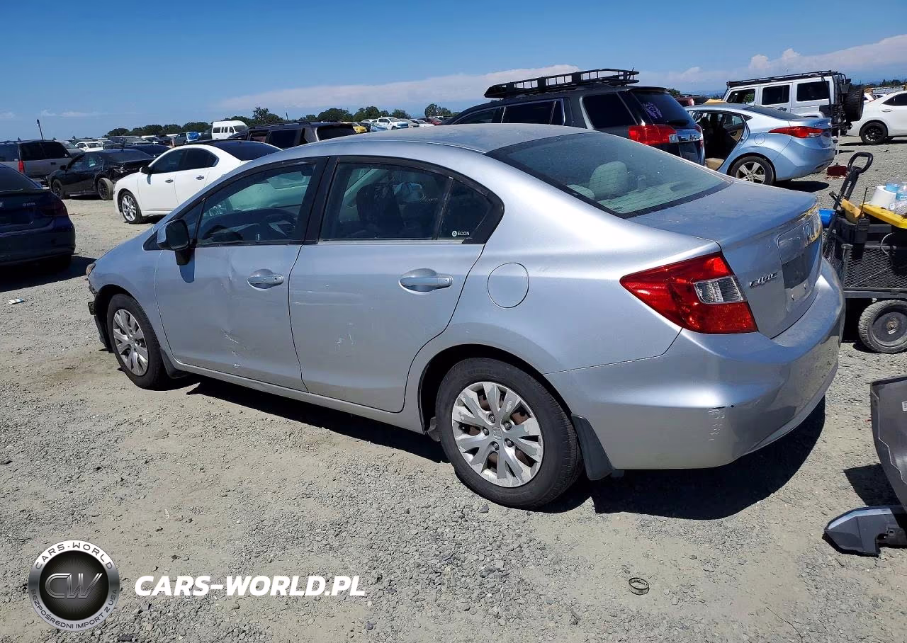 2012 Honda Civic Lx VIN:19XFB2F54CE337480 - 2