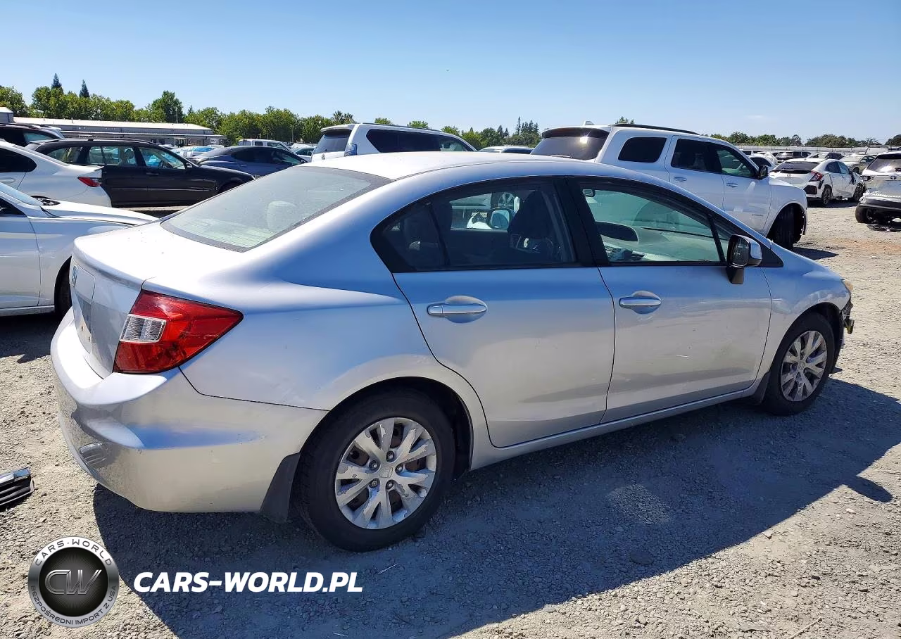 2012 Honda Civic Lx VIN:19XFB2F54CE337480 - 3