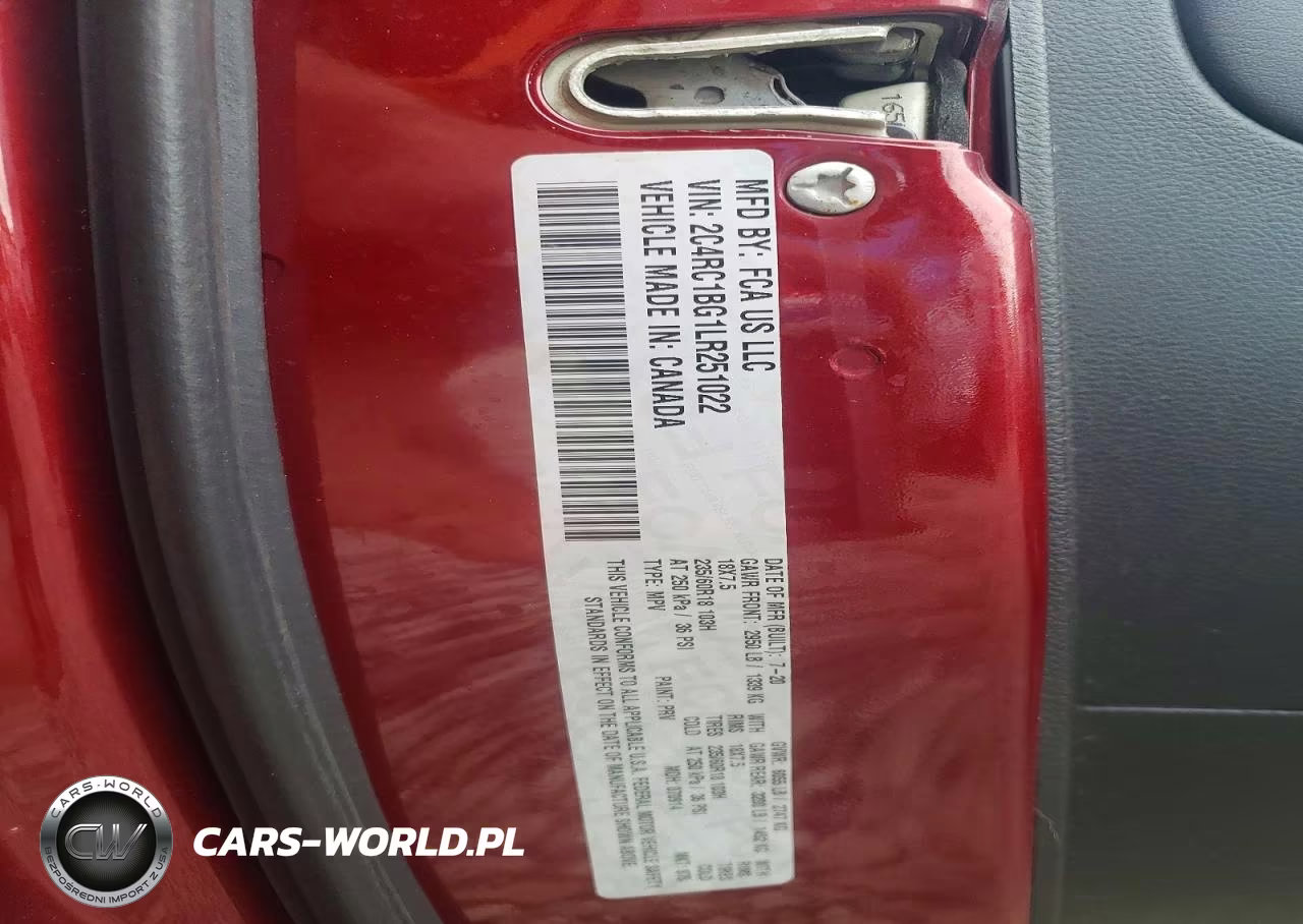 2020 Chrysler Pacifica Touring L VIN:2C4RC1BG1LR251022 - 13