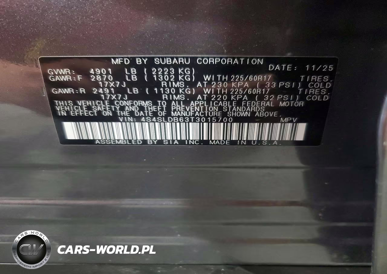 2026 Subaru Forester Premium VIN:4S4SLDB63T3015700 - 13