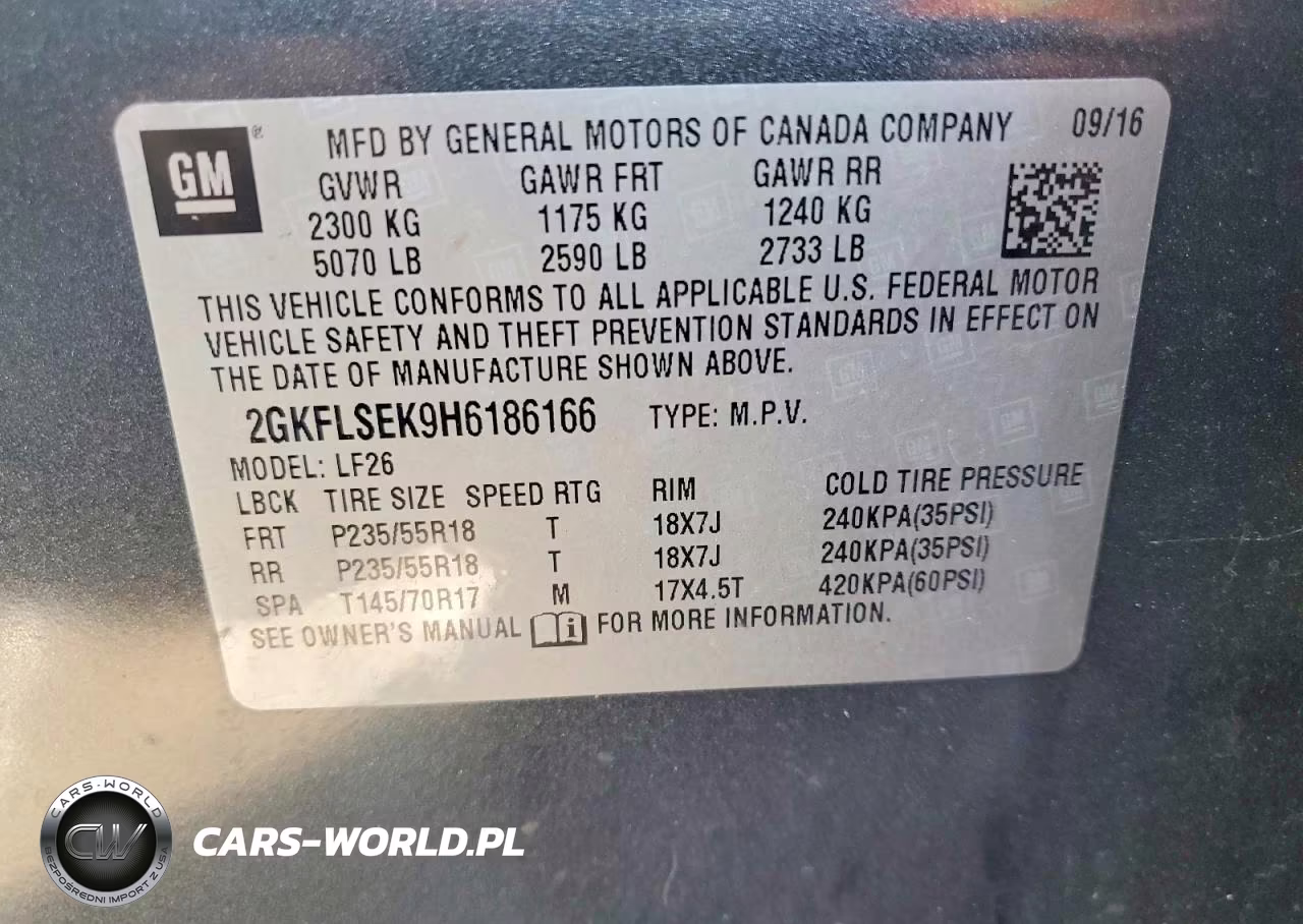 2017 GMC Terrain Sle VIN:2GKFLSEK9H6186166 - 13