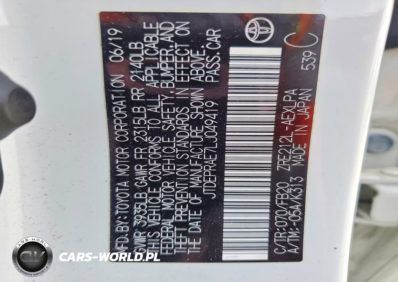 2020 Toyota Corolla Le VIN:JTDEPRAE7LJ049419 - 12