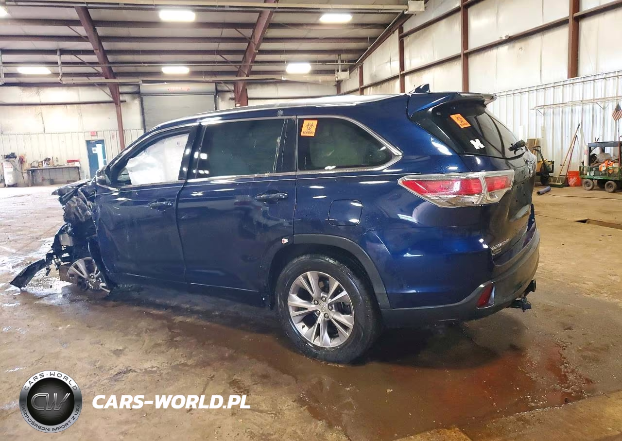 2015 Toyota Highlander Xle VIN:5TDKKRFH3FS072529 - 2