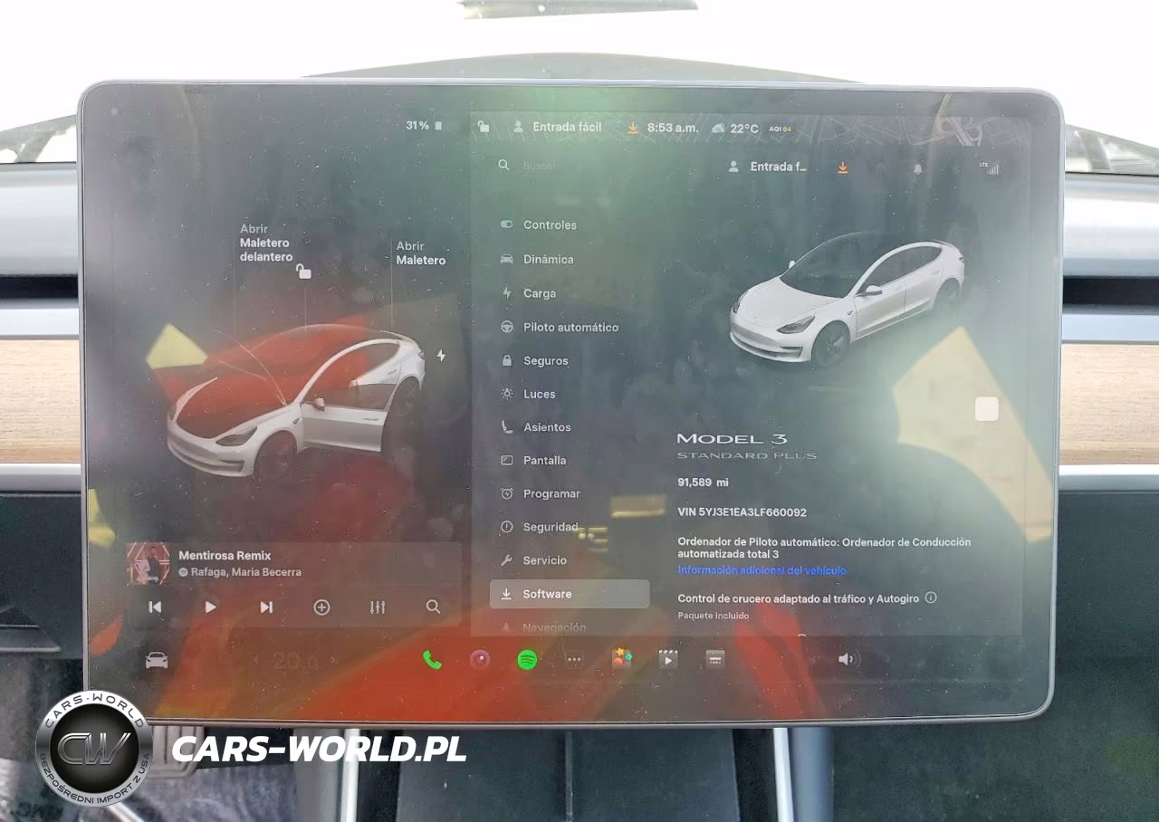 2020 Tesla Model 3 VIN:5YJ3E1EA3LF660092 - 9