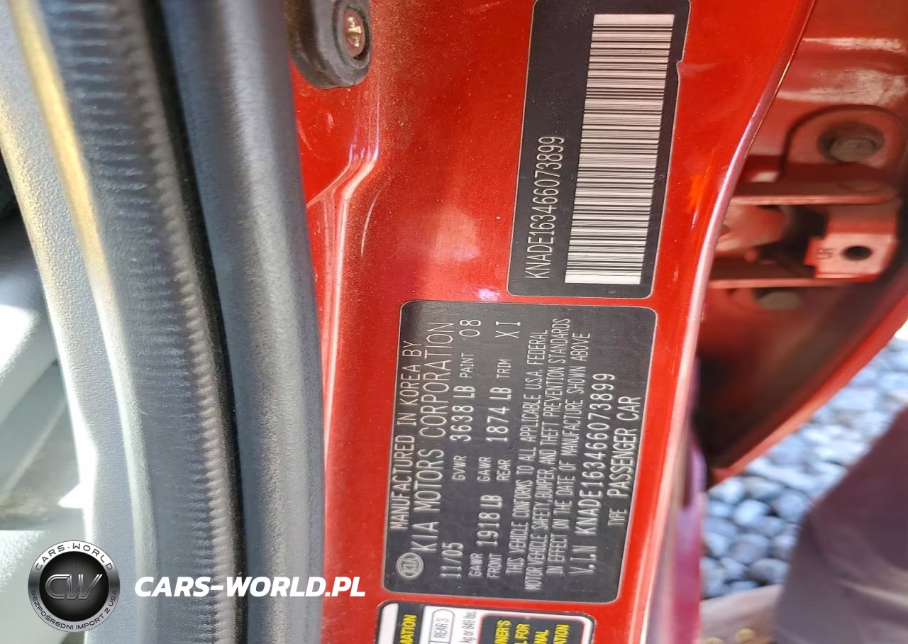 2006 Kia Rio 5 VIN:KNADE163466073899 - 12