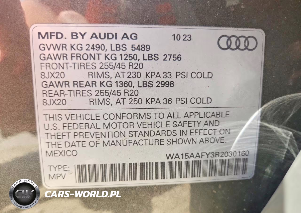 2024 Audi Q5 Sportback Prm Pls 45 VIN:WA15AAFY3R2030160 - 14