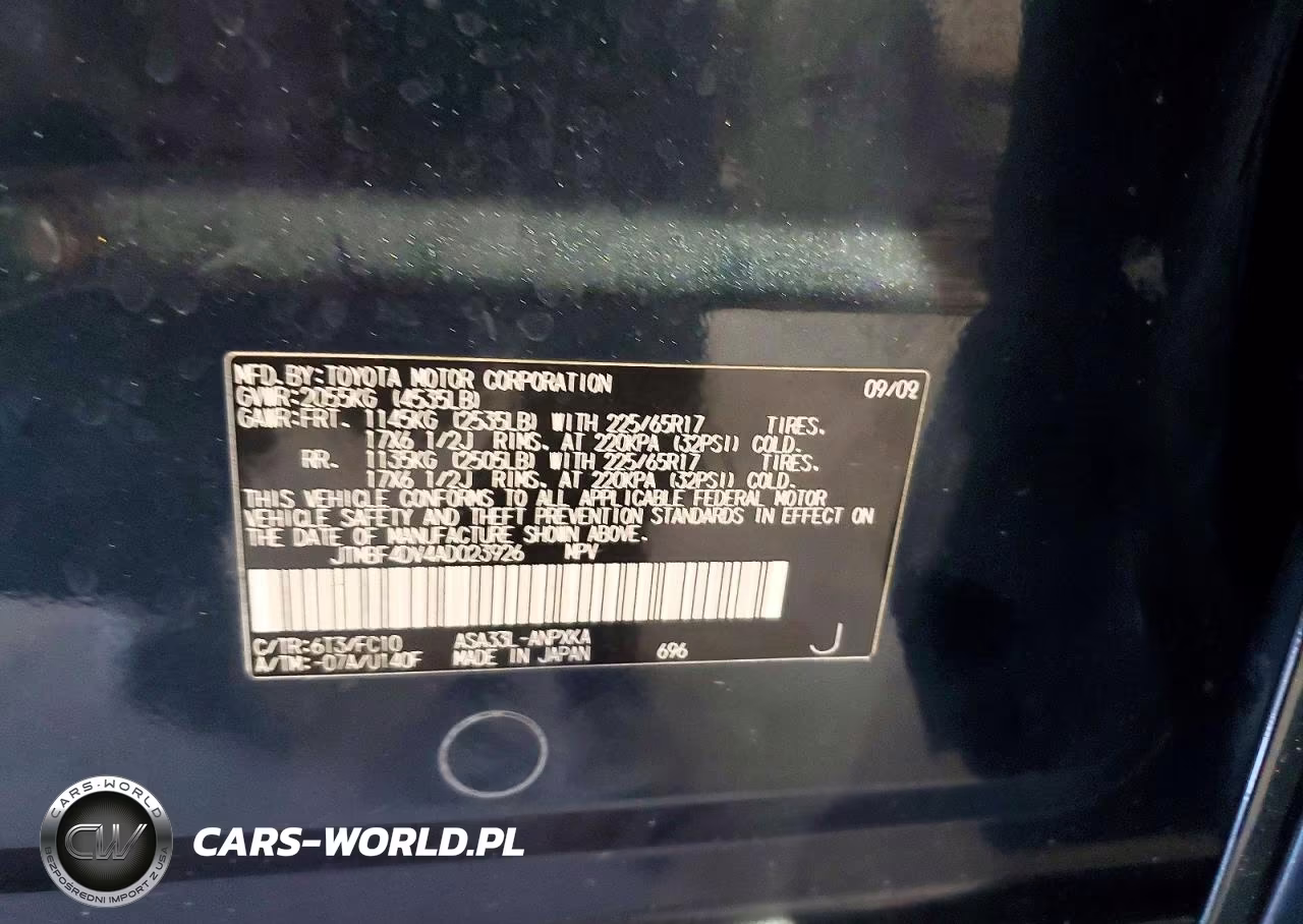 2010 Toyota Rav4 Base VIN:JTMBF4DV4AD023926 - 13