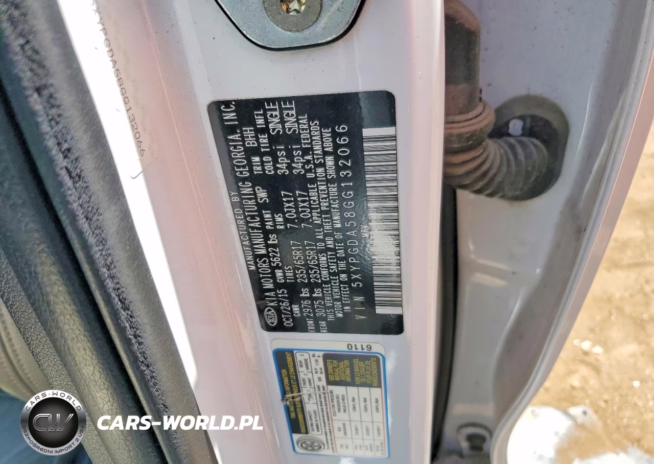 2016 Kia Sorento Lx V6 VIN:5XYPGDA58GG132066 - 12