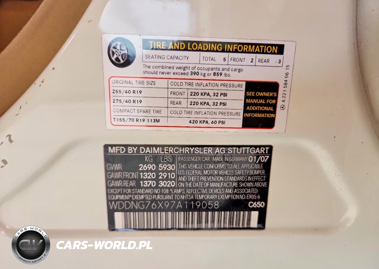 2007 Mercedes-Benz S 600 VIN:WDDNG76X97A119058 - 12