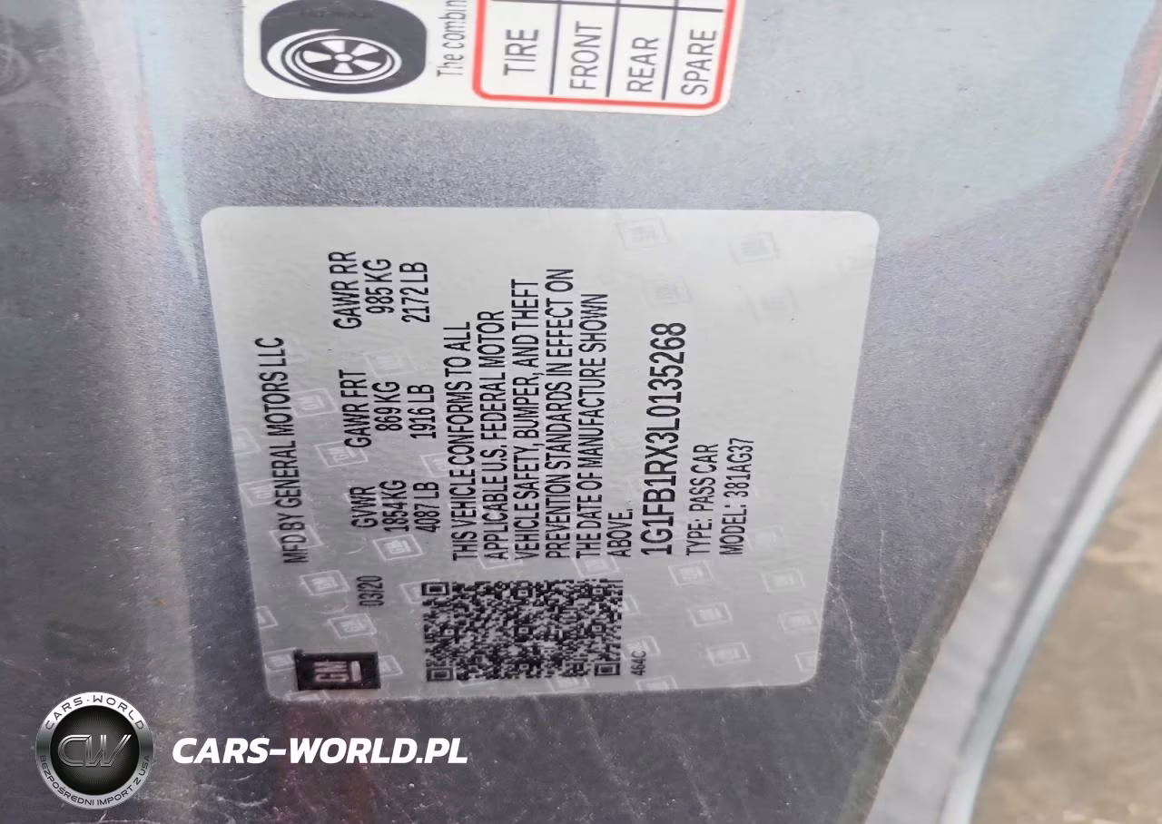 2020 Chevrolet Camaro Ls VIN:1G1FB1RX3L0135268 - 13