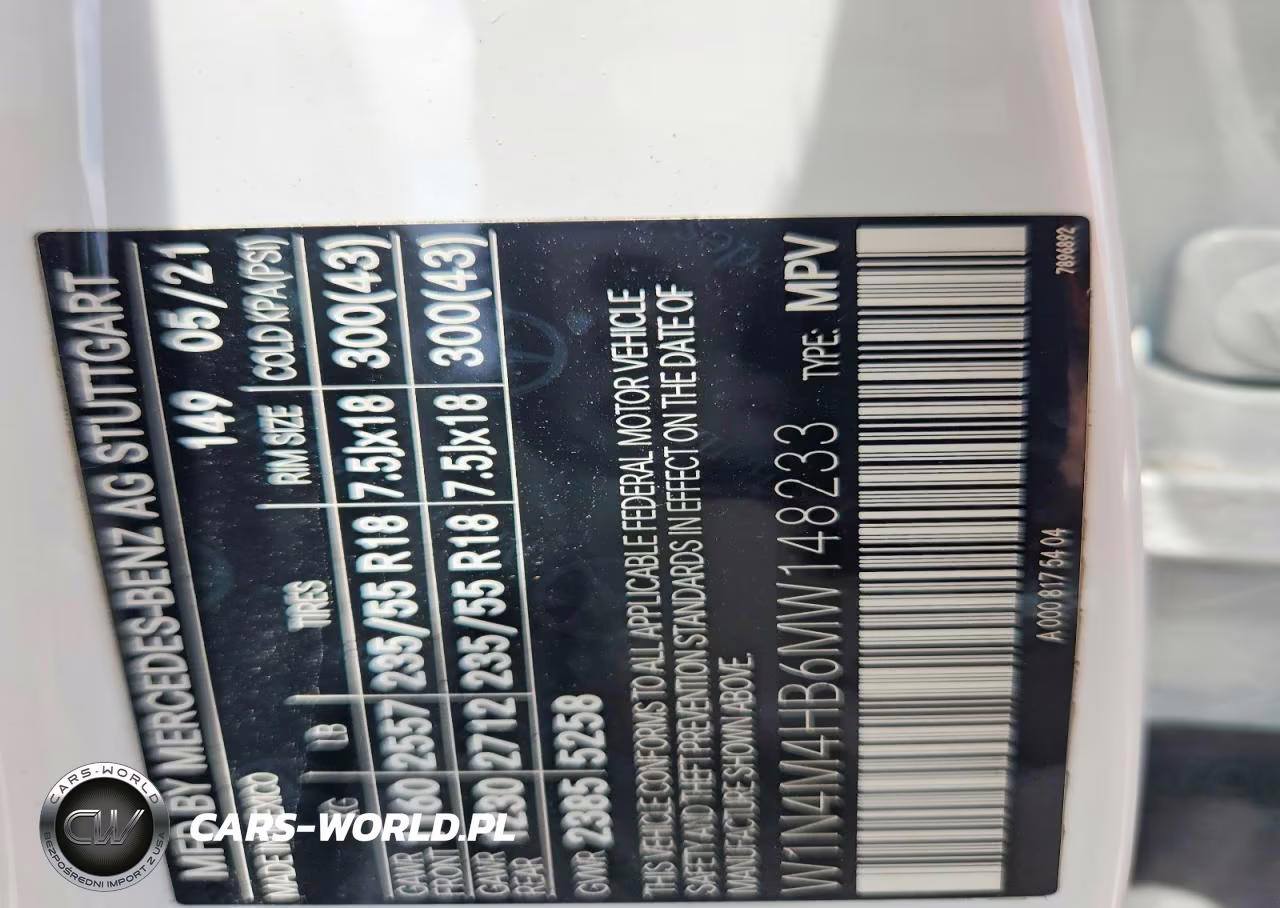 2021 Mercedes-Benz Glb 250 4Matic VIN:W1N4M4HB6MW148233 - 13