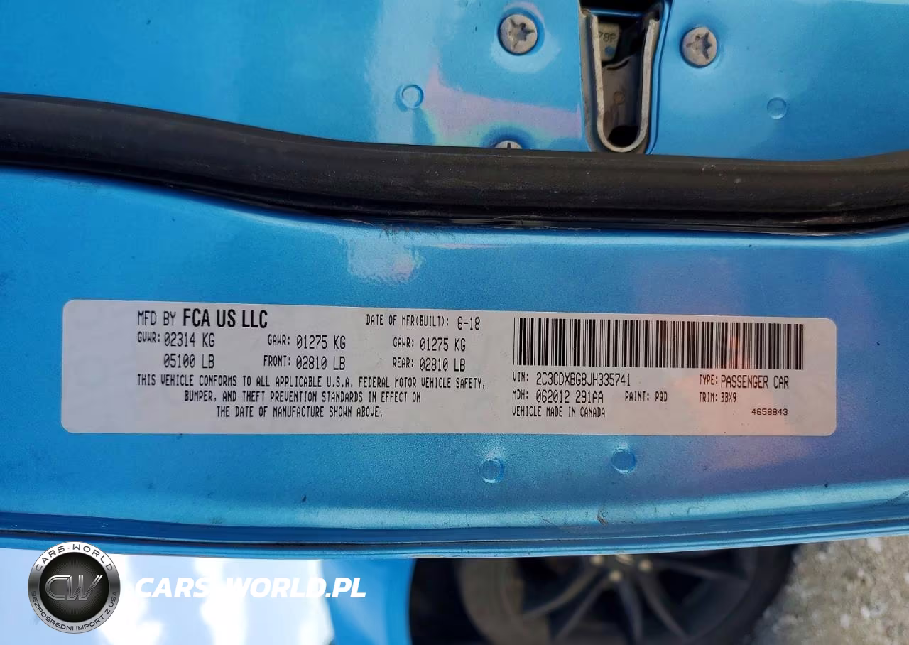 2018 Dodge Charger Sxt VIN:2C3CDXBG8JH335741 - 13
