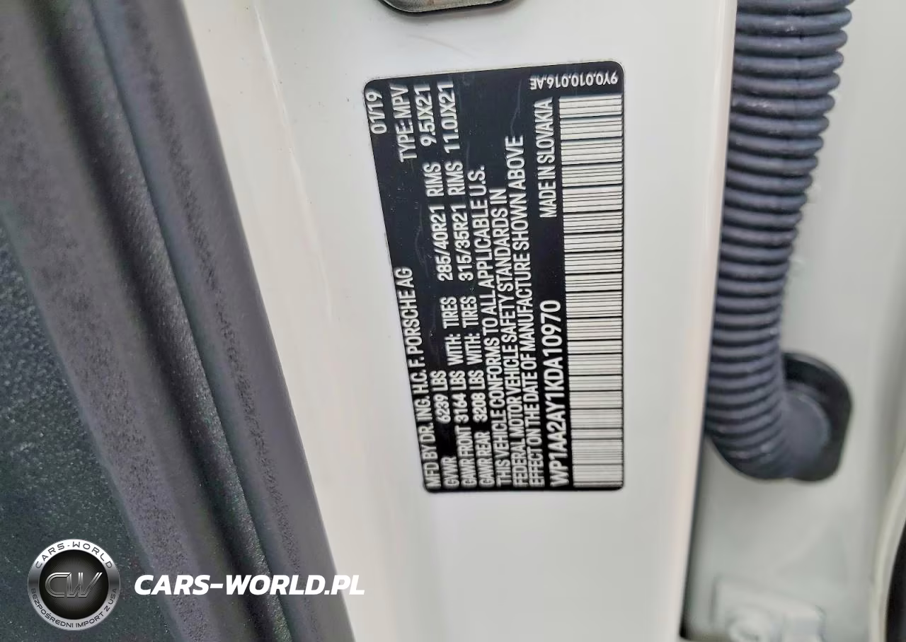2019 Porsche Cayenne VIN:WP1AA2AY1KDA10970 - 13