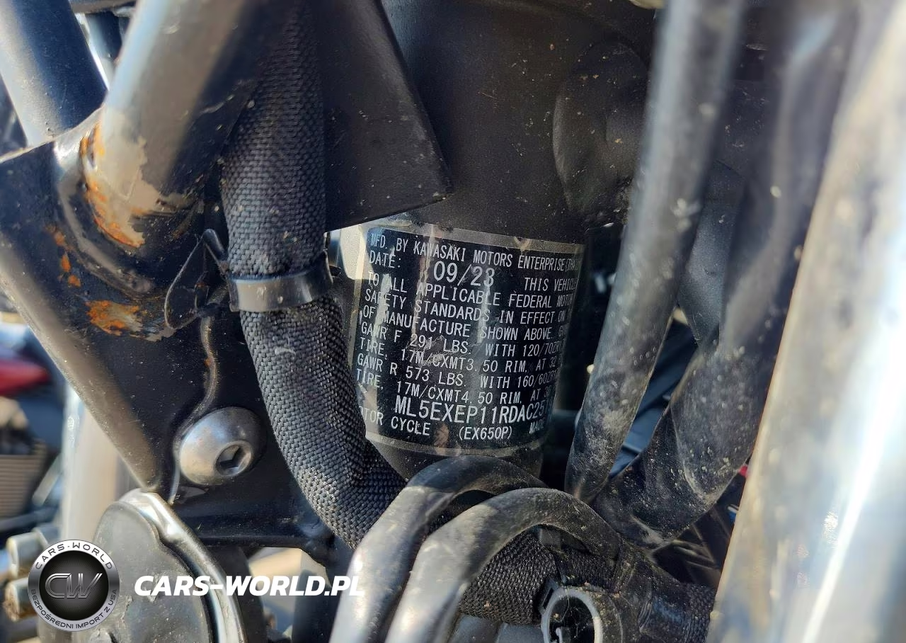 2024 Kawasaki Ex650 P VIN:ML5EXEP11RDAC2519 - 9
