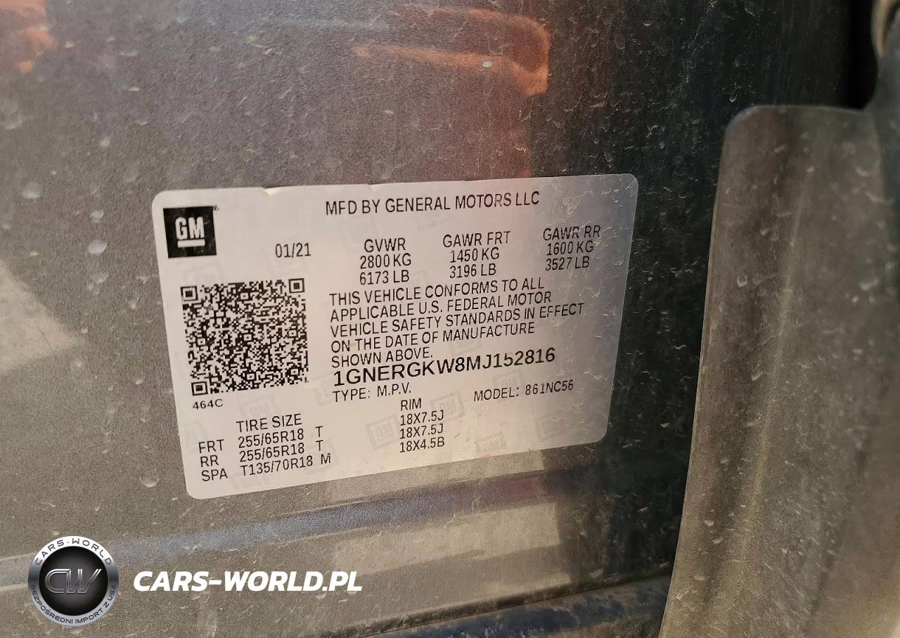 2021 Chevrolet Traverse Lt VIN:1GNERGKW8MJ152816 - 13