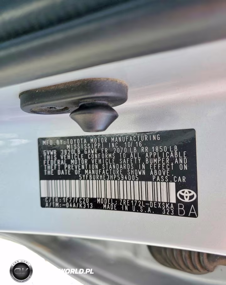 2017 Toyota Corolla Se VIN:5YFBURHE3HP594005 - 12