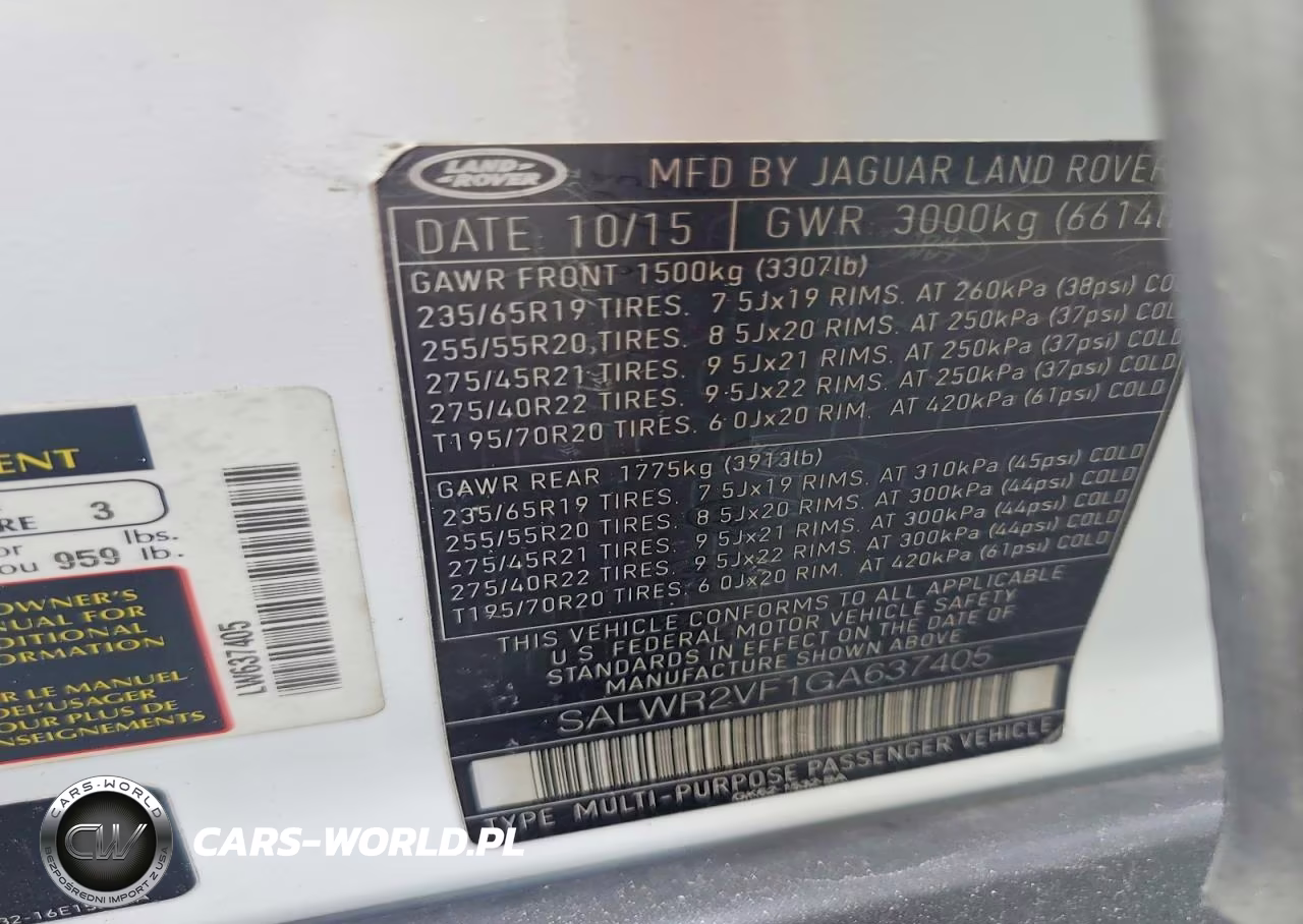 2016 Land Rover Range Rover Sport Hse VIN:SALWR2VF1GA637405 - 13