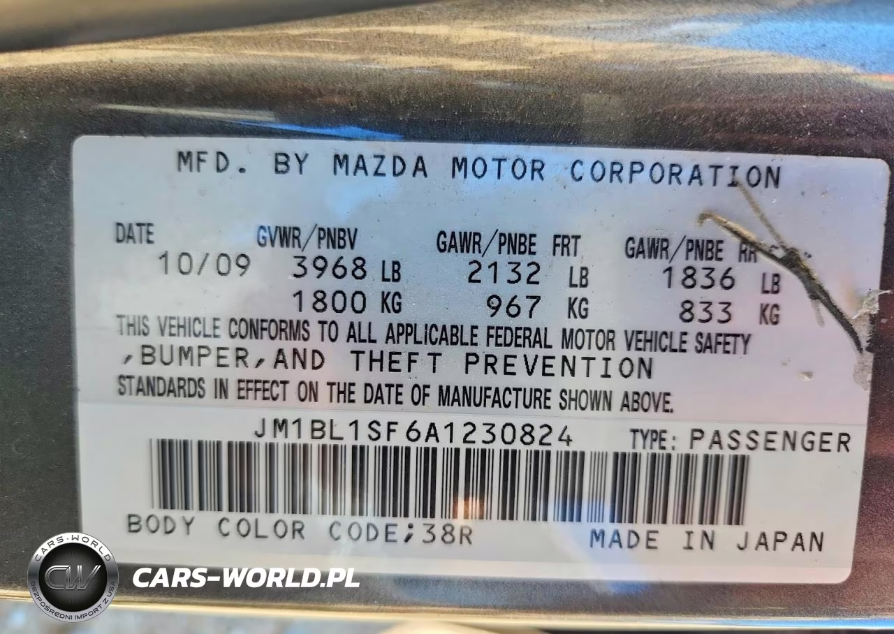 2010 Mazda 3 I VIN:JM1BL1SF6A1230824 - 12