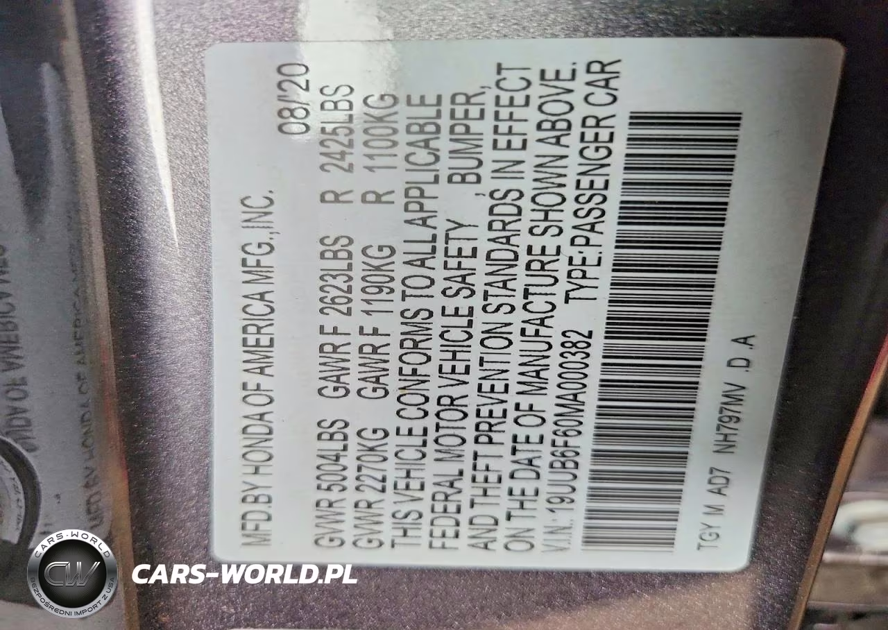 2021 Acura Tlx Advance VIN:19UUB6F60MA000382 - 12