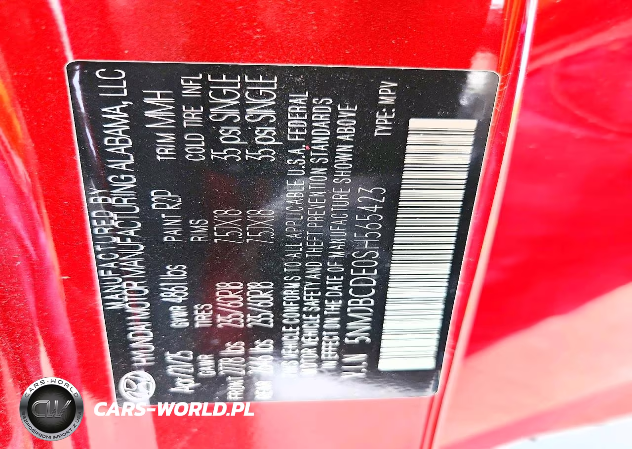 2025 Hyundai Tucson Sel VIN:5NMJBCDE0SH565423 - 14