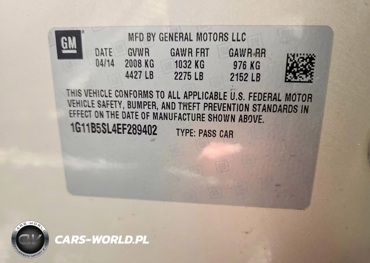 2014 Chevrolet Malibu Ls VIN:1G11B5SL4EF289402 - 13