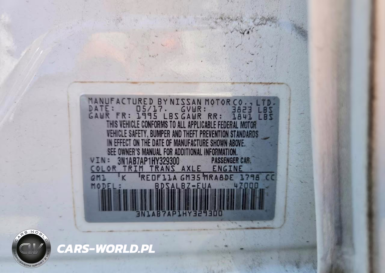 2017 Nissan Sentra S VIN:3N1AB7AP1HY329300 - 12