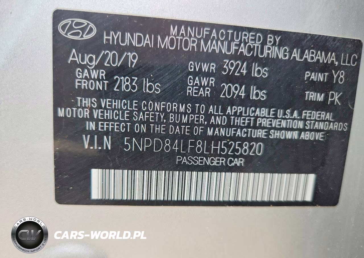 2020 Hyundai Elantra Sel VIN:5NPD84LF8LH525820 - 12