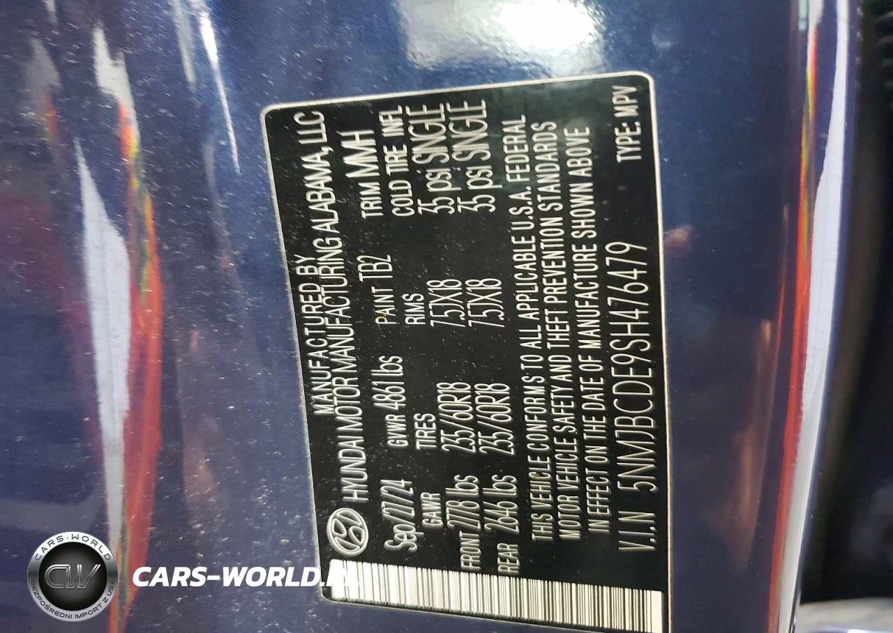 2025 Hyundai Tucson Sel VIN:5NMJBCDE9SH476479 - 14