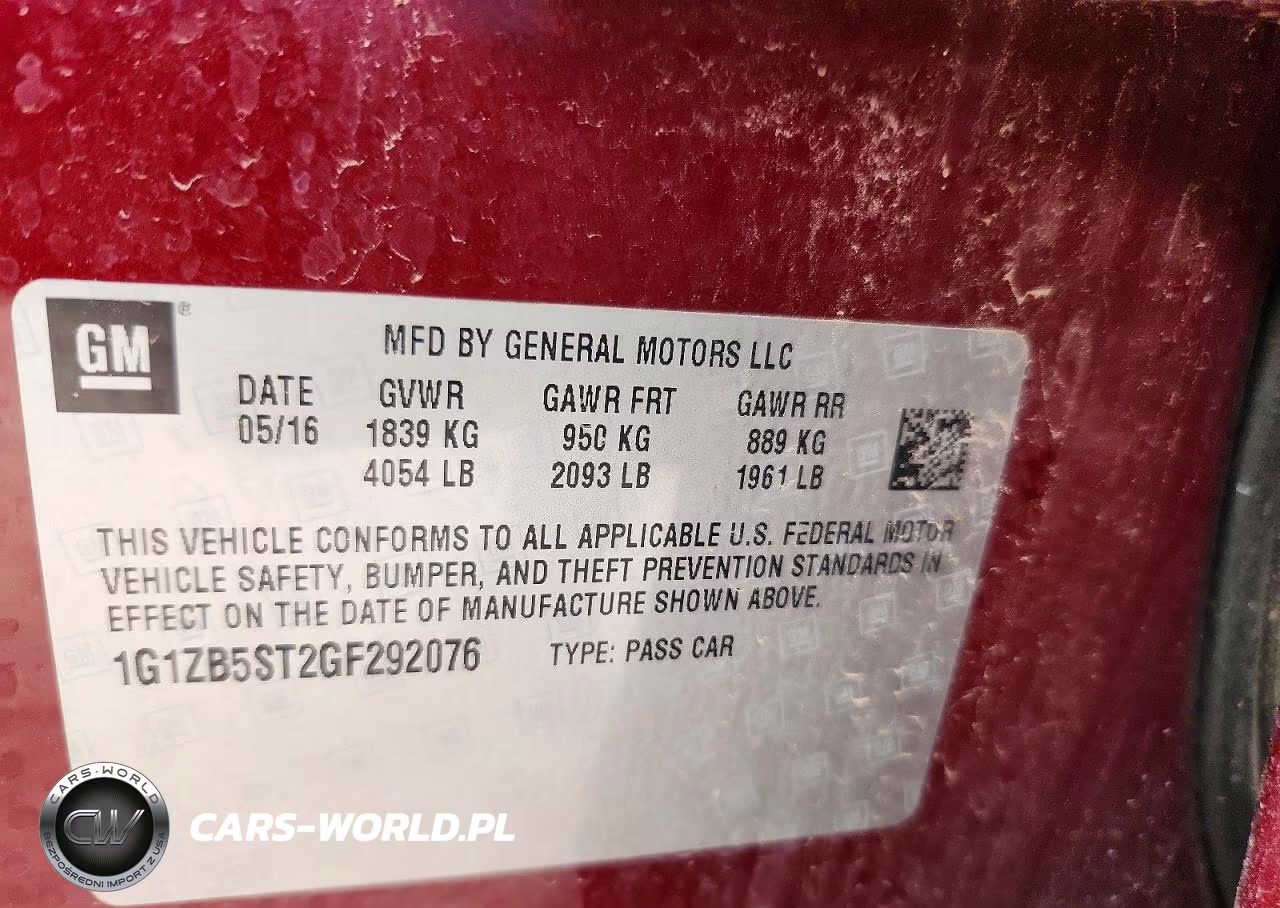 2016 Chevrolet Malibu Ls VIN:1G1ZB5ST2GF292076 - 13