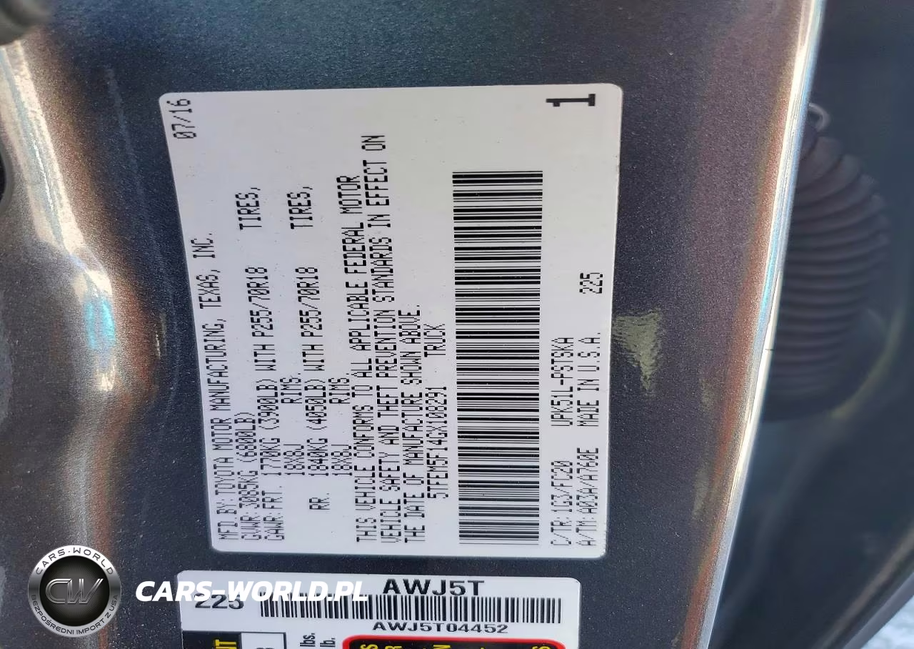 2016 Toyota Tundra Crewmax Sr5 VIN:5TFEM5F14GX108291 - 12
