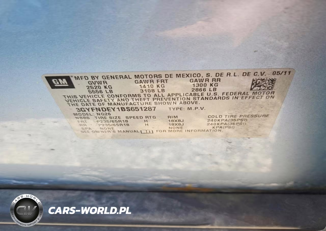 2011 Cadillac Srx Luxury Collection VIN:3GYFNDEY1BS651287 - 13