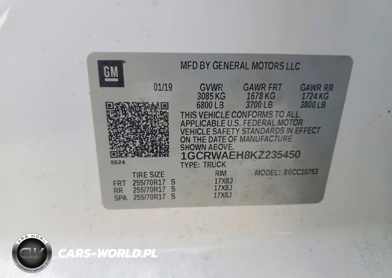2019 Chevrolet Silverado C1500 VIN:1GCRWAEH8KZ235450 - 12