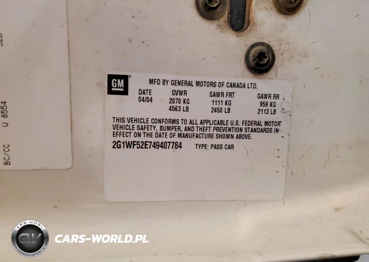 2004 Chevrolet Impala VIN:2G1WF52E749407784 - 12