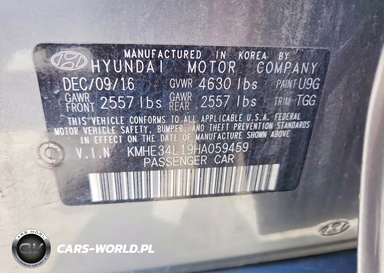 2017 Hyundai Sonata Hybrid Limited VIN:KMHE34L19HA059459 - 12