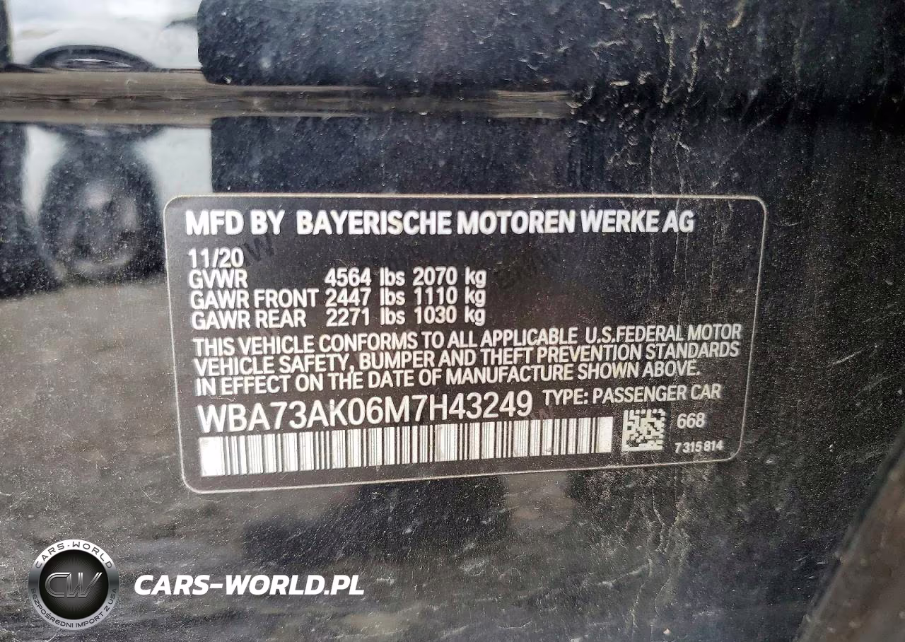 2021 BMW 228Xi VIN:WBA73AK06M7H43249 - 12