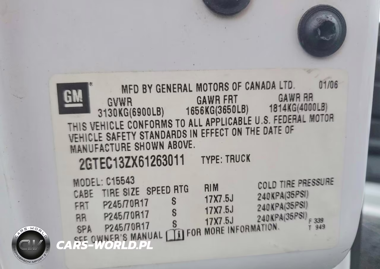 2006 GMC New Sierra C1500 VIN:2GTEC13ZX61263011 - 12