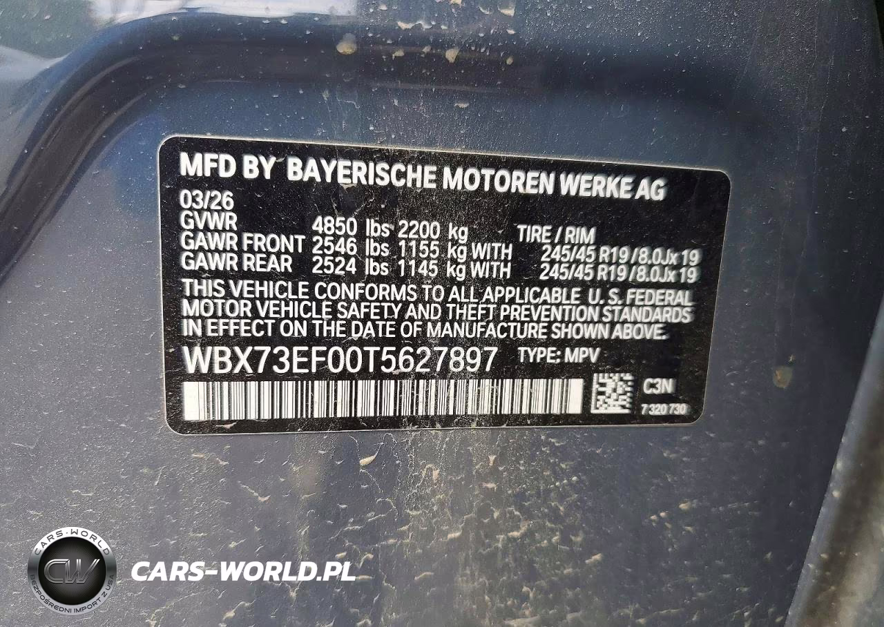 2026 BMW X1 xDrive28I VIN:WBX73EF00T5627897 - 13