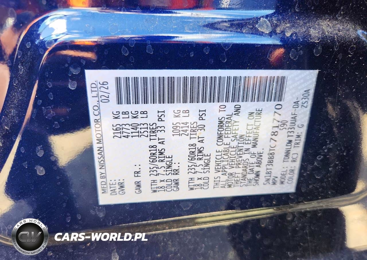 2026 Nissan Rogue Sv VIN:5N1BT3BB8TC781770 - 14