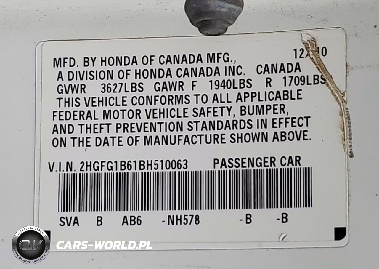 2011 Honda Civic VIN:2HGFG1B61BH510063 - 13