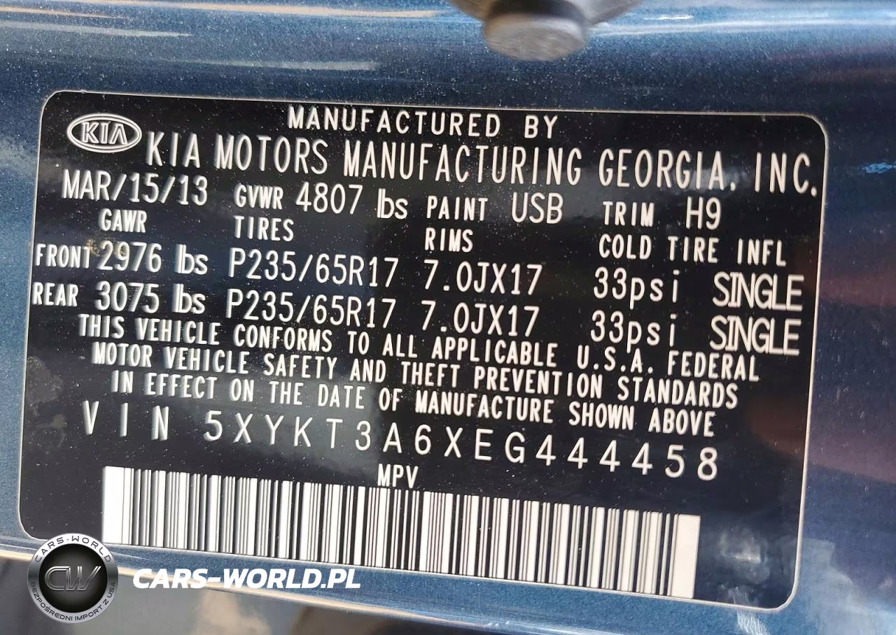 2014 Kia Sorento Lx VIN:5XYKT3A6XEG444458 - 12
