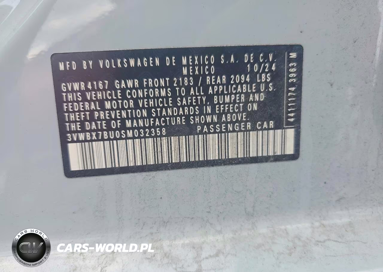 2025 Volkswagen Jetta Sport VIN:3VWBX7BU0SM032358 - 12