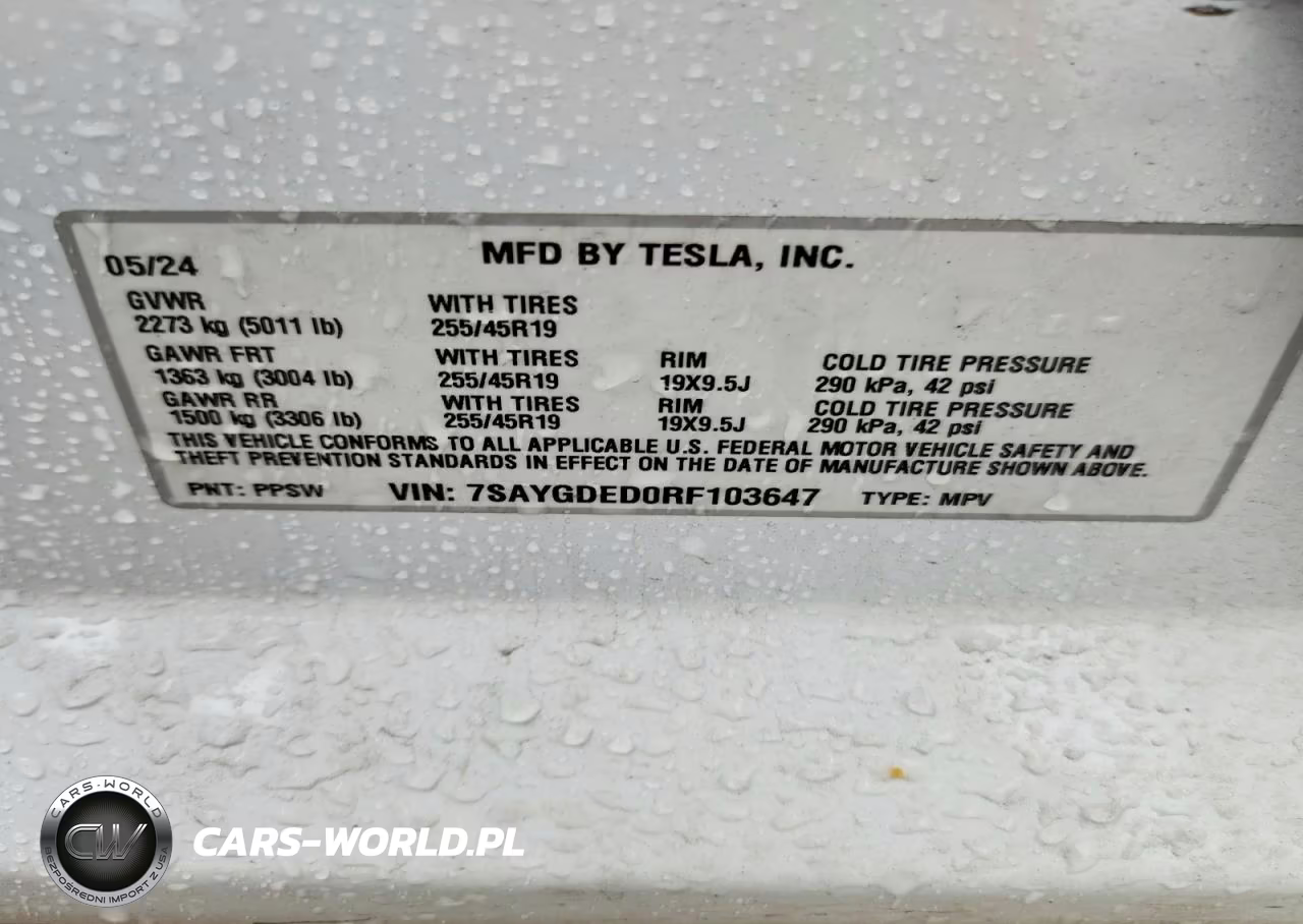 2024 Tesla Model Y VIN:7SAYGDED0RF103647 - 13