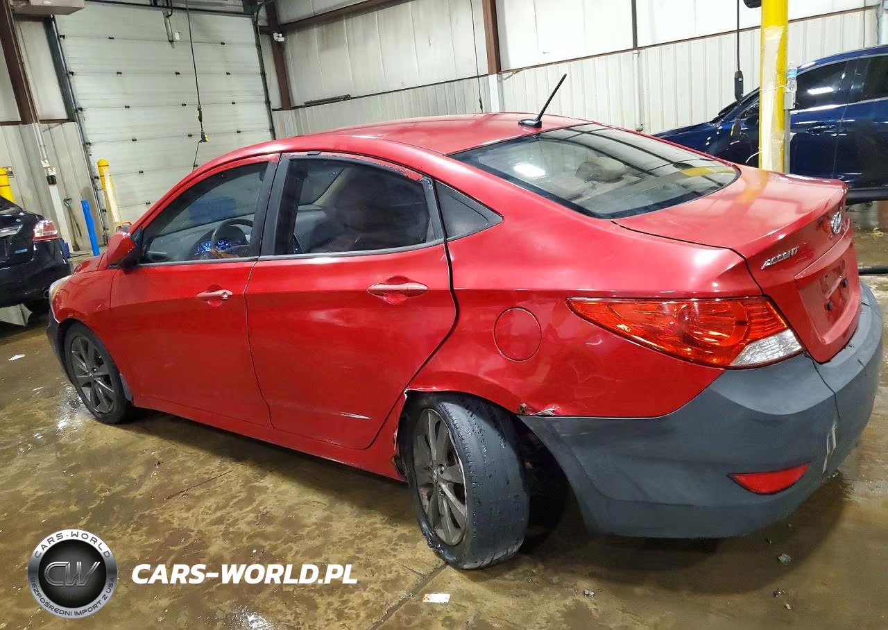 2013 Hyundai Accent Gls VIN:KMHCU4AE5DU436582 - 2