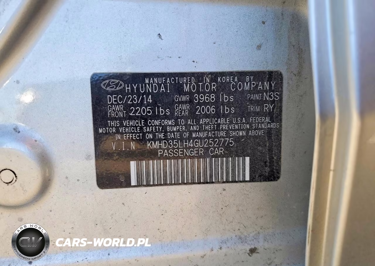 2016 Hyundai Elantra Gt Base VIN:KMHD35LH4GU252775 - 12