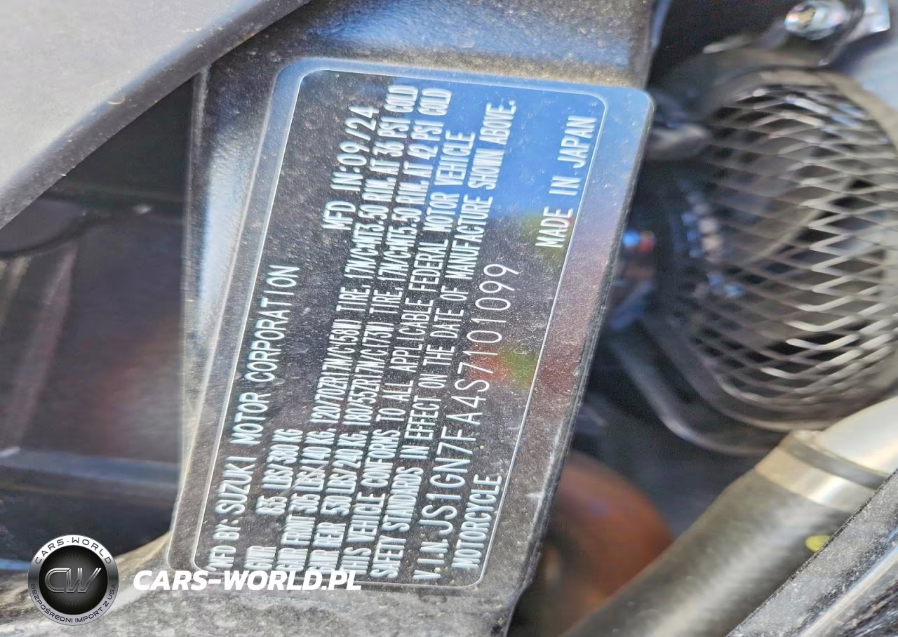 2025 Suzuki Gsx-R600 VIN:JS1GN7FA4S7101099 - 9